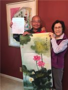 美籍华人魏珍辉入选“全球华人书画名家500录”作品润价2万元
