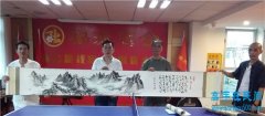 「书画防伪」变体书法徐曙华，画家王顺泰合创书画长卷鉴赏